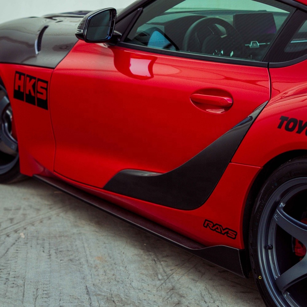 Комплект аксессуаров для Toyota Supra A90 от оригинального производителя, глянцевая отделка, Боковая Отделка, стекловолокно, разветвитель для дрифта