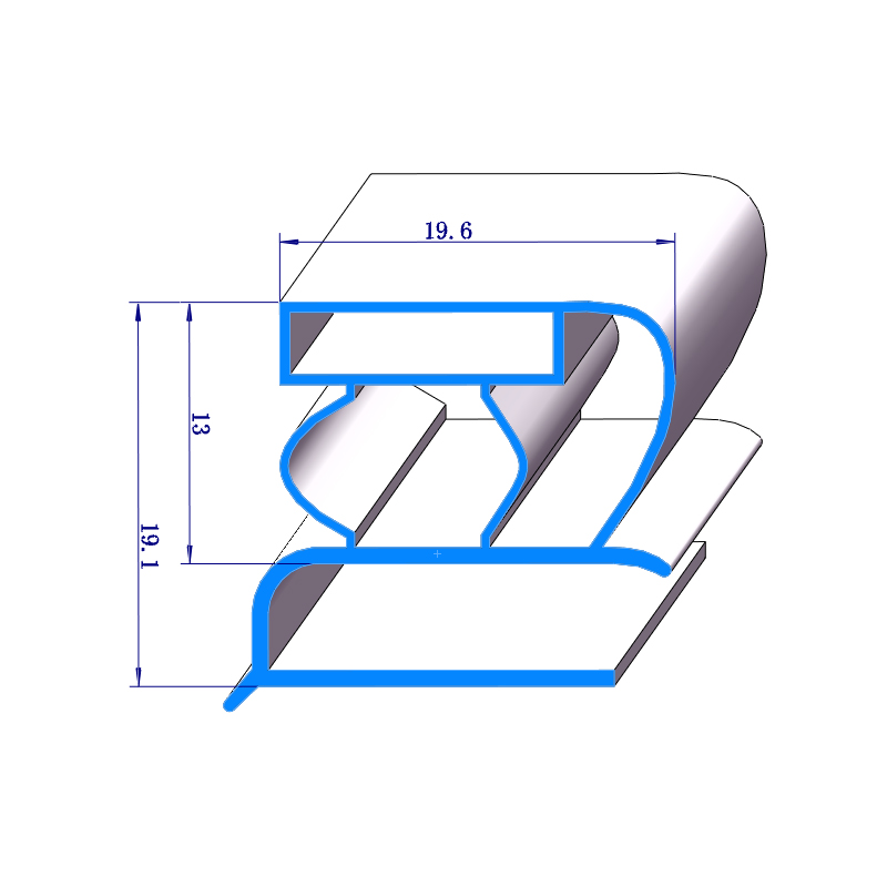Refrigerator pvc rubber fridge gasket sealing strips window door seal extruding type soft profile