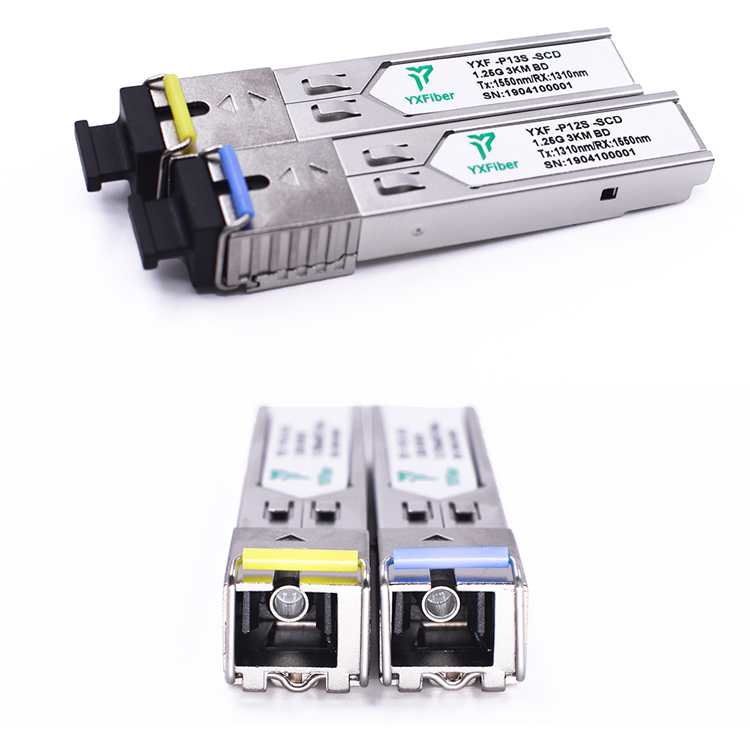 1,25G 20KM 1310nm Tx 1550nm Rx BiDi SFP волоконно-оптический модуль SC 1,25G SFP