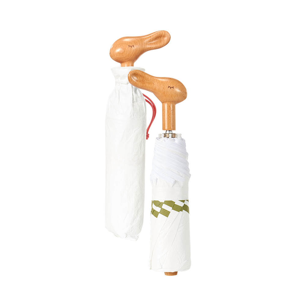 Chinese Paper Umbrella Wooden Handle White Color Umbrellas