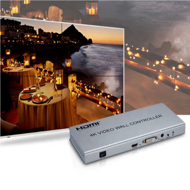 2x2 video wall controller 1080 TV lcd Processor 1 by 4 high Definition image Processor 2X2 video wall controller