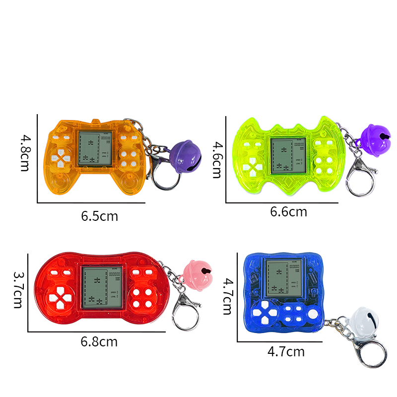 Funny Portable Mini Game Player with Keychain Toy