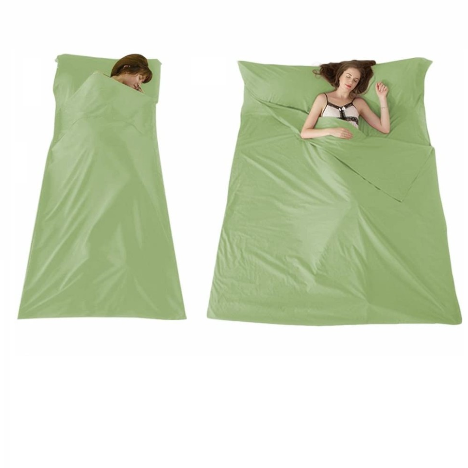 100% cotton travel/hotel sleeping bag Lightweight Wearable Camping Business Hotel Sleeping Bag