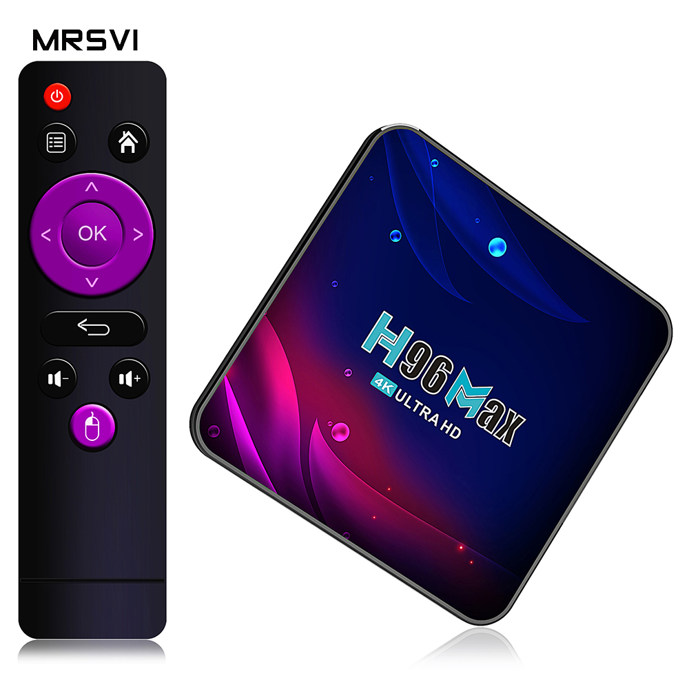 Самый дешевый H96 max v11 smart tv приставка Android 11,0 2,4 и 5,8 ГГц двухдиапазонный WiFi медиаплеер iptv телеприставка