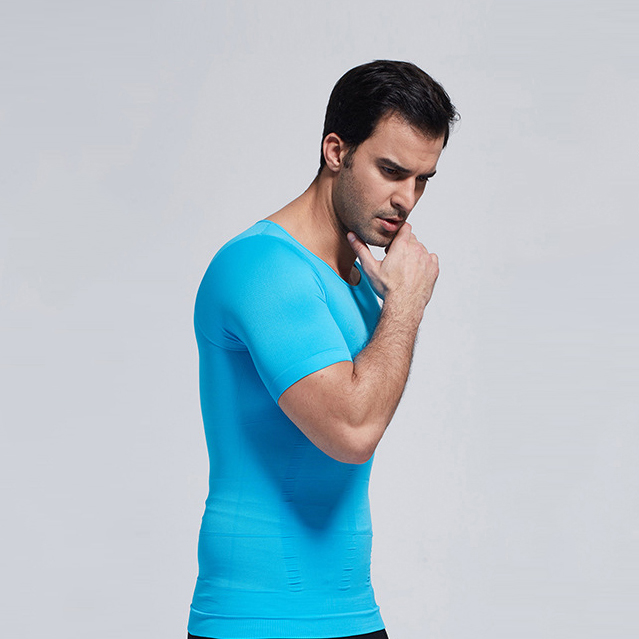 Compression Under Base Layer Sport Shirt back posture mens shaping undershirt