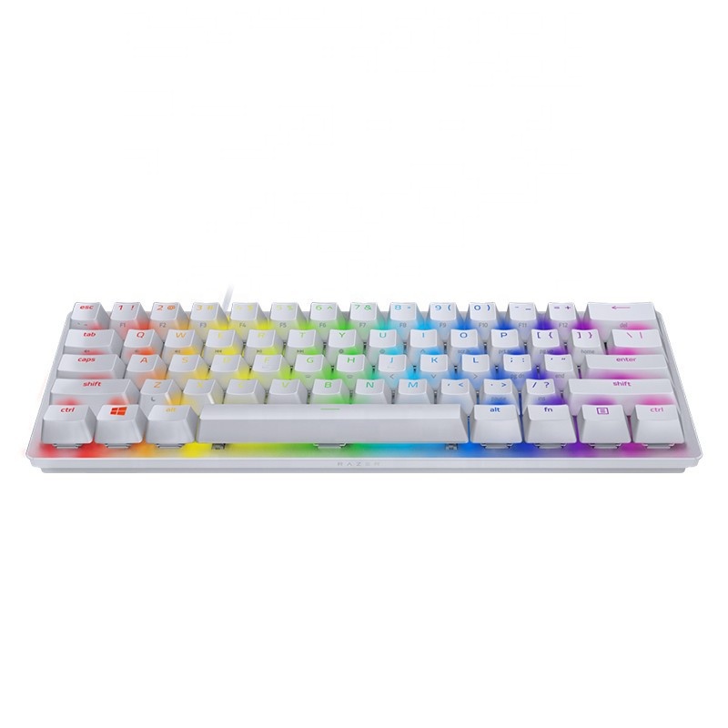 Razer охотничий оптический Подсветка клавиатуры паук Мини Проводная игровая механическая клавиатура 61 Ключ охотничий мини Киберспорт компьютер оси