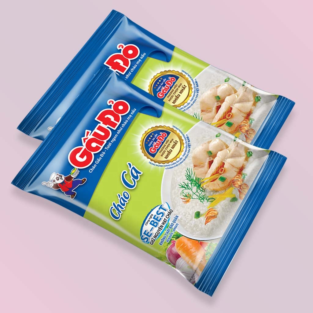Ежедневная пища с вьетнамской мгновенной кашей с рыбным вкусом, очень вкусная и здоровая