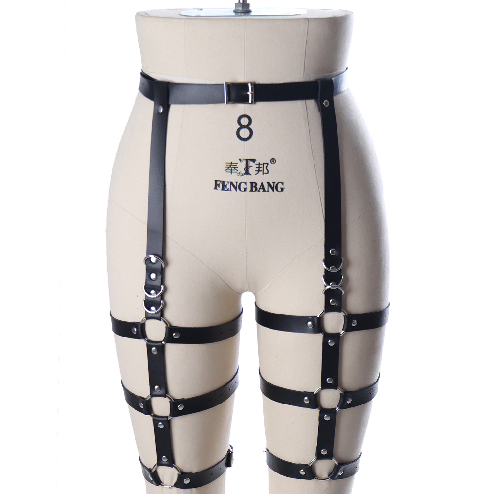 Body Strap Leg Harness Belt Women Sexy Costumes Erotic Lingerie Leather Suspender Leg Garter Belt For Women