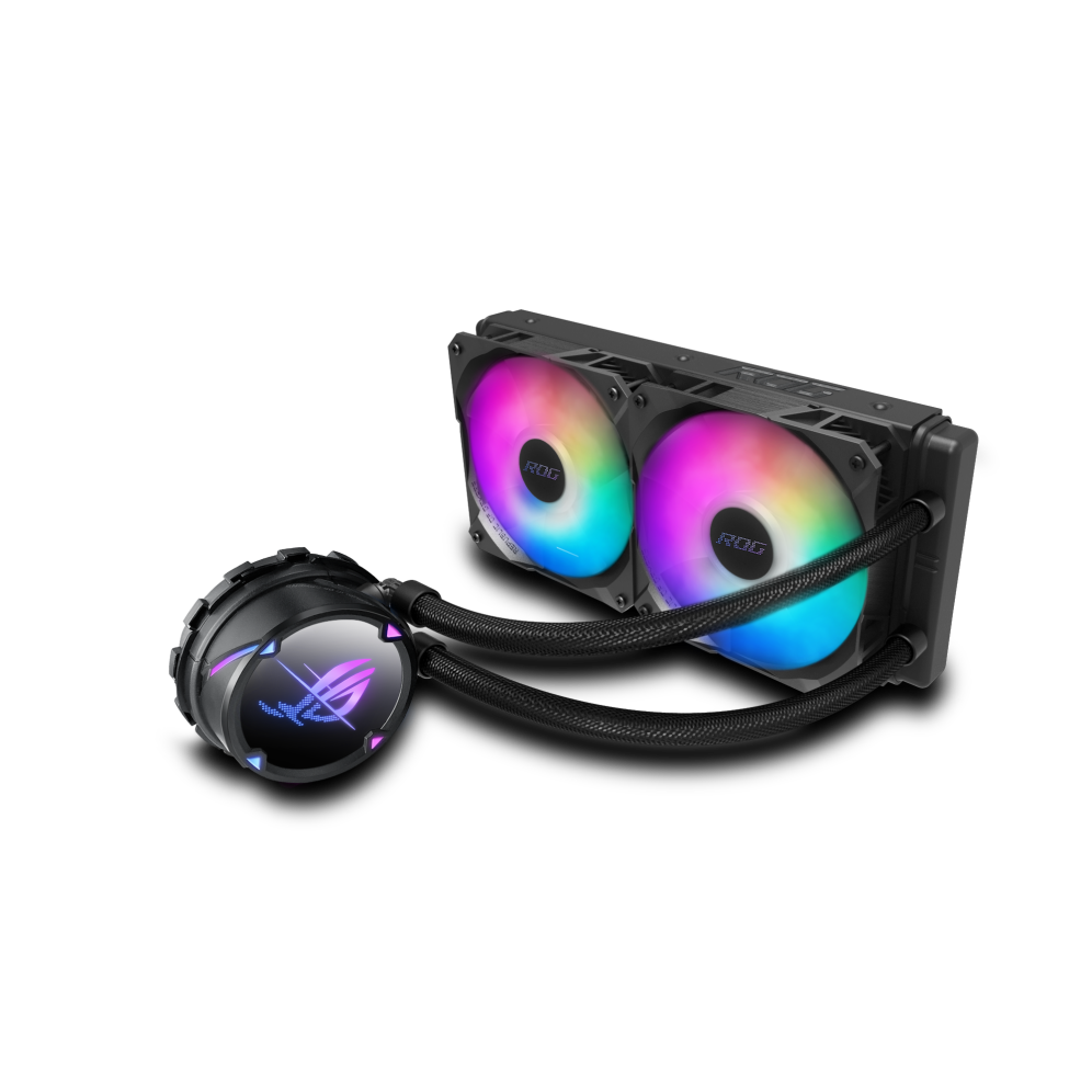 ROG STRIX LC II 240 ARGB 2 вентилятора, встроенный радиатор с водяным охлаждением CPU Asetek 7th PWM DC CPU, охлаждающий вентилятор ARGB