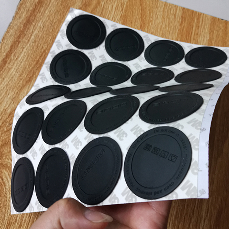 50mm 53mm 58mm Self Adhesive 3M Silicone Rubber bottom for skinny straight Tumblers Round Coaster Bottle Mat