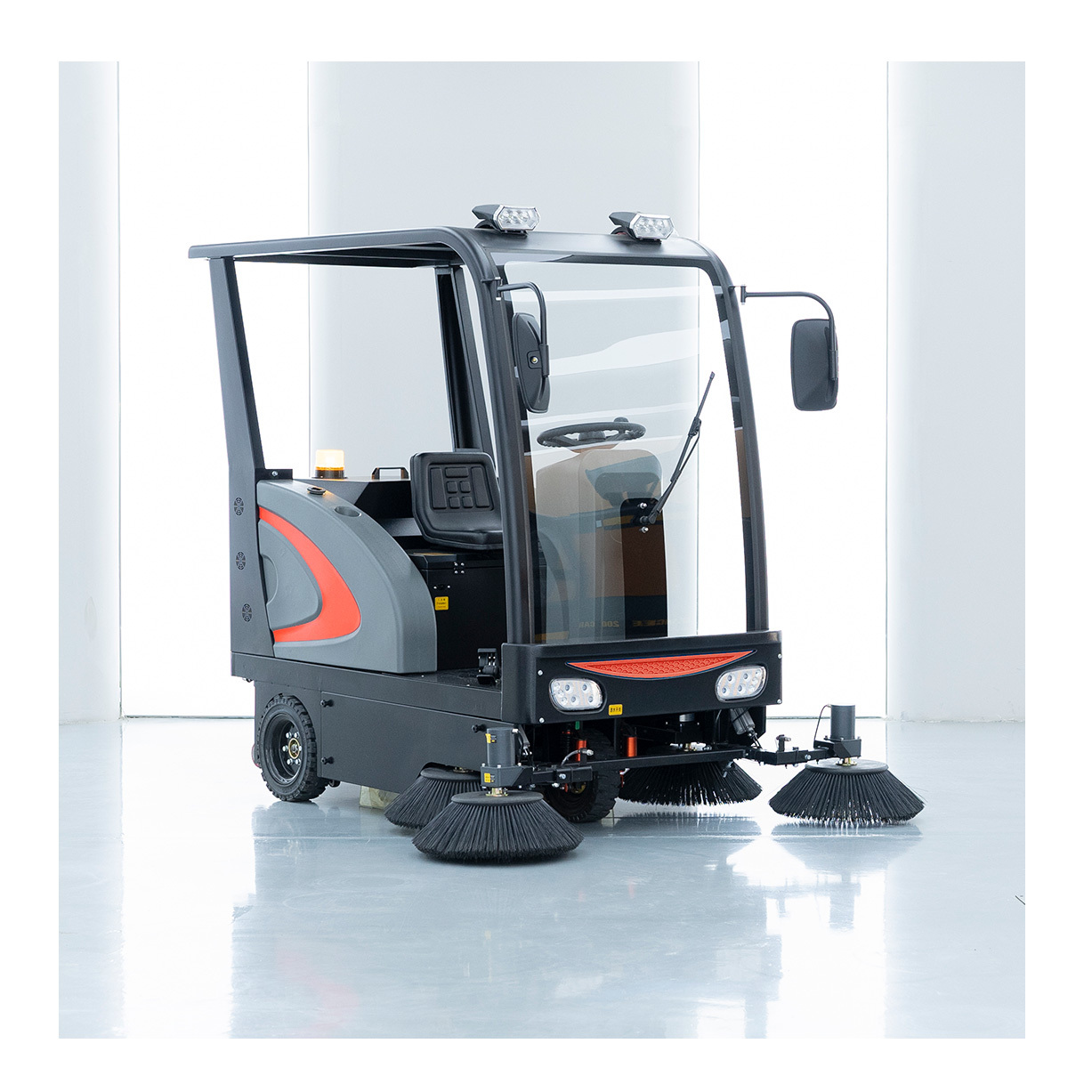 SGL8 Electric Ride-On Automatic Sweeper Machine Battery Power Core Motor Pump Components Roof for sun protection