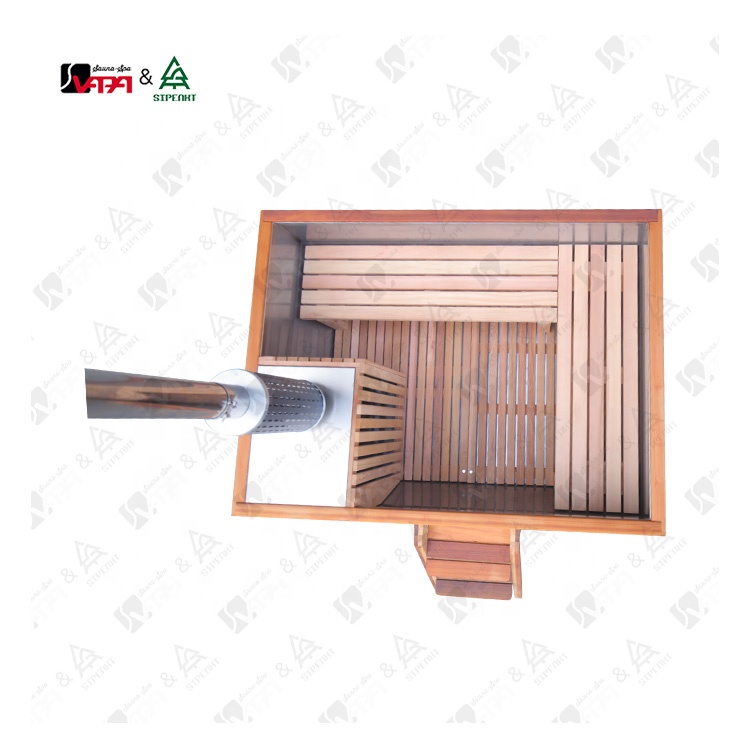 Vapasauna Manufacturer Outdoor Hot Tub Spa Sale Wood Bath Tub Bathtub fire tube recovery wooden burning hot tub