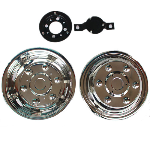 Hubcap 16 дюймов крышка колеса 304 нержавеющая сталь для isuzu NPR легкий грузовик симулятор 16 дюймов центр hubcap для Rosa FUSO