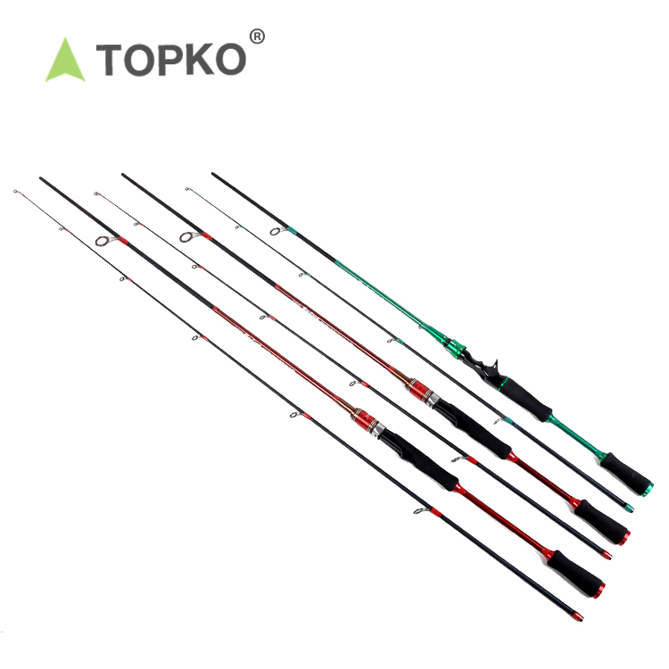 TOPKO оптовая продажа 2,4 М телескопическая приманка стержень с высоким содержанием углерода волокна Удочки снасти Путешествия соленой воды Пресноводная Рыбалка