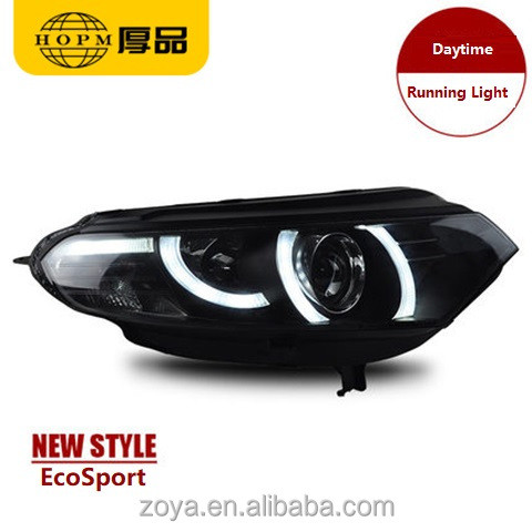 LED Headlight Assembly Tuning Light Double Light Lens Aurora Edition Modified Xenon For 2013-2017