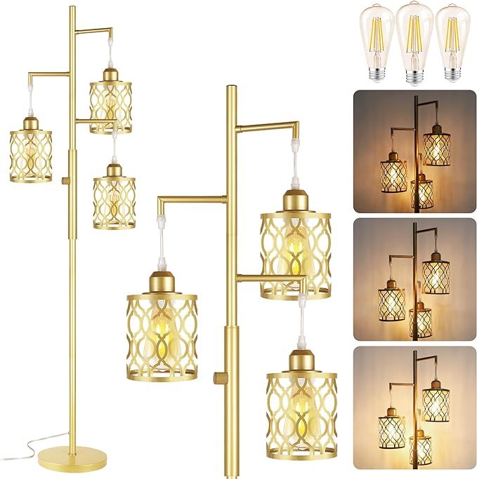 Luxury Hotel Floor Lamp Elegant LED Standing Light with Dimmable Function for Living Room and Bedroom