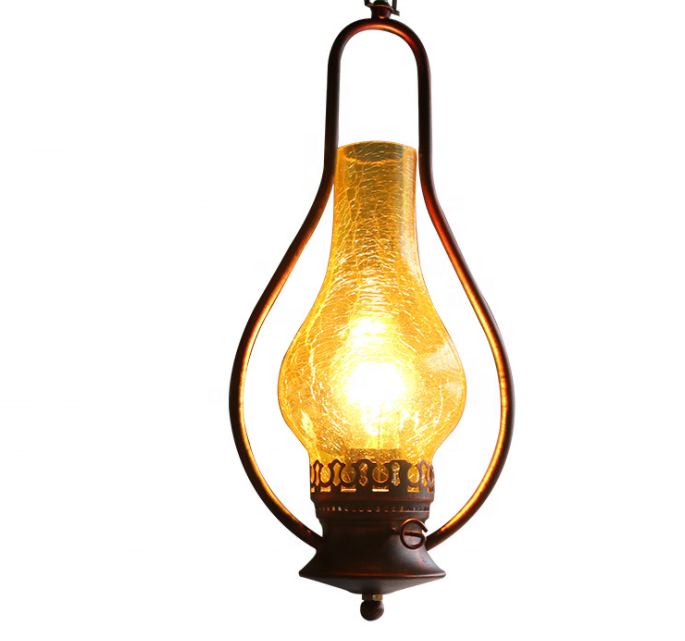 Старинные винтажные промышленные лампы E27 koresene oil glass, Потолочные Подвесные лампы для ресторанов