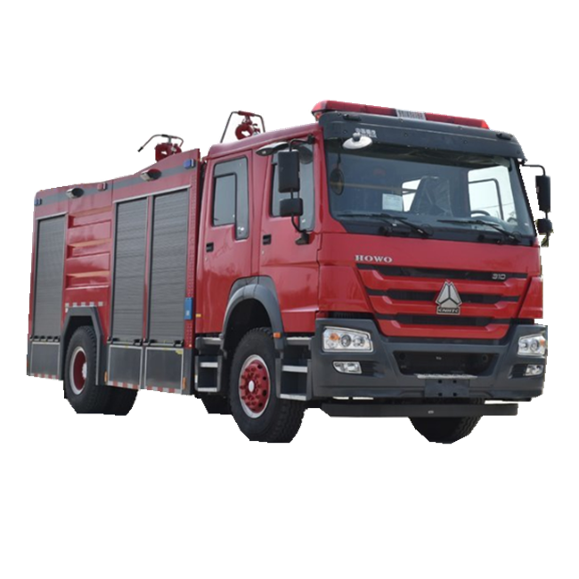 Heavy 19 Tons SITRAK Fire Truck Chassis New 310 HP 5.6 CBM Water Foam Tank Fire Truck 6 Wheels Fire Fighting Truck Price