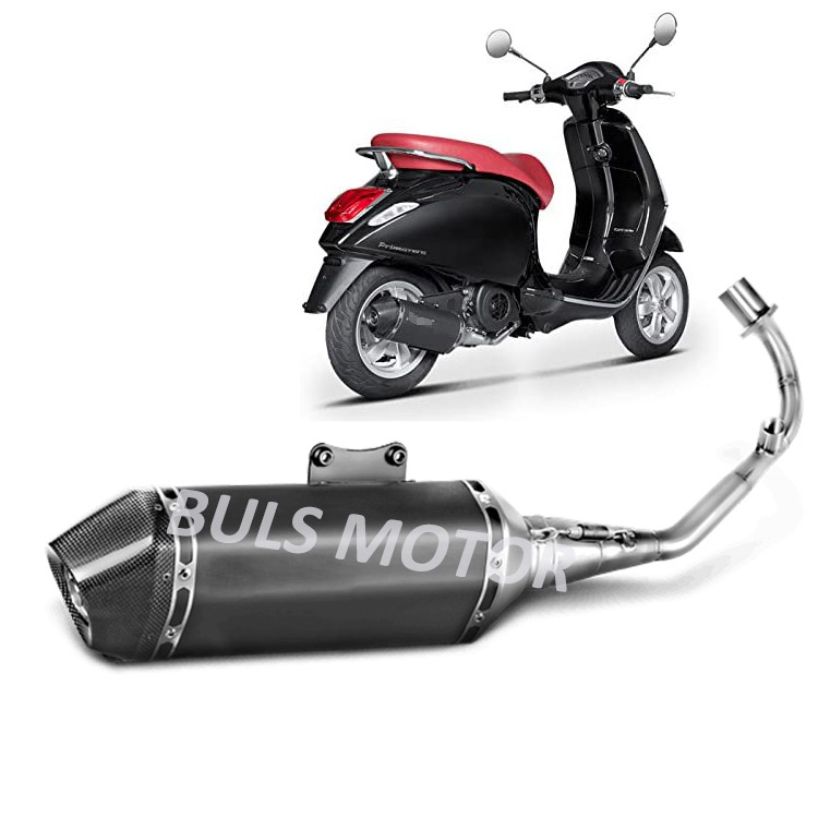 Выхлопная система для мотоцикла с двигателем Bulls для Vespa Primavera 4T 3V Sprint 125/150, выхлопной глушитель Vespa Primavera 125 150