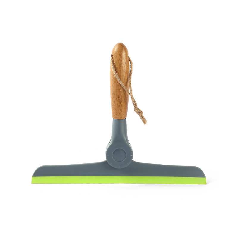 Silicone Wooden handle Glass Cleaner Window Wiper Squeegee