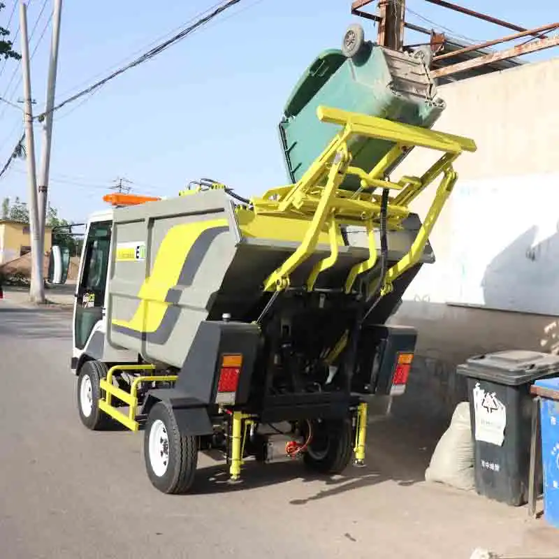 China Garbage Truck Sanitation Waste Collect Vehicle Rubish Truck Rear Loader Rubbish Collector Truck