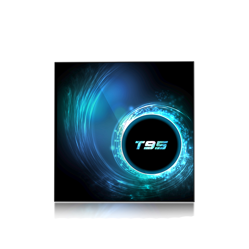 Новейший дизайн со светодиодной Android приставкой телеприставка с 2,4G Wifi Android 10,0 TVBOX T95