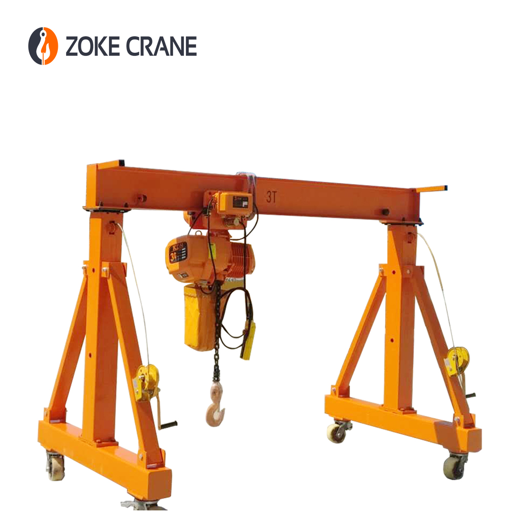 Мобильный простой/компактный козловой кран ZOKE 1,5 т 3 тонны 4 тонны а рамка