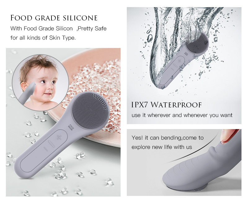 Professional face cleansing brush electric facial cleansing massage brush