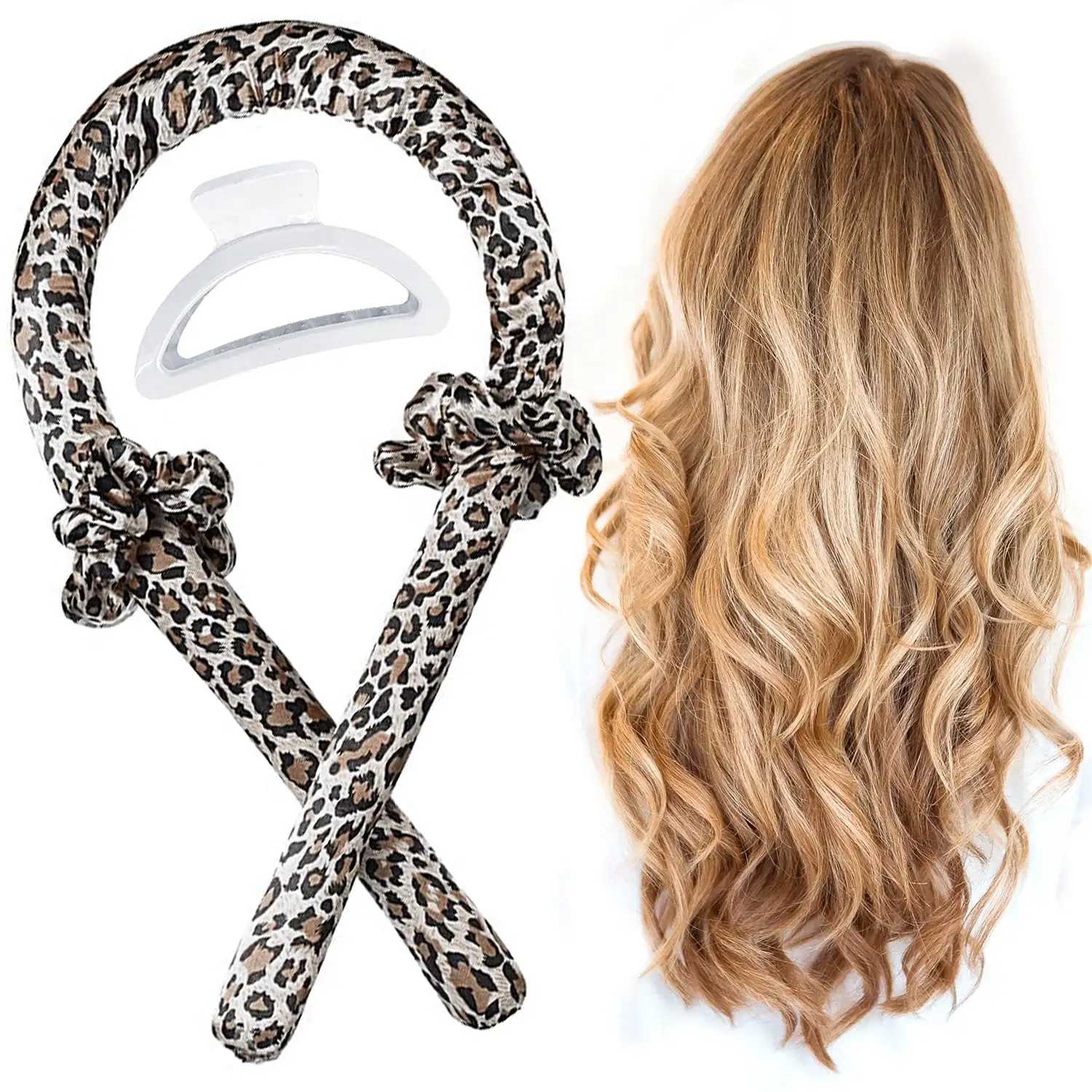 Amazon Hot Sale Rod Headband curling Ribbon Curler woman heatless silk hair curlers for long hair
