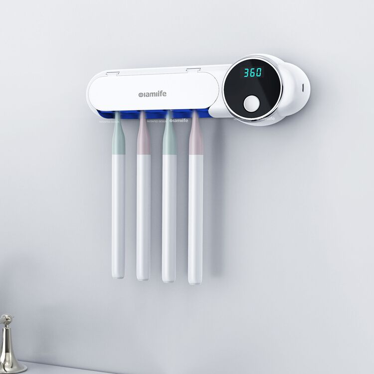 Olamlife OL-TC01 путешествия портативный Электрический дезинфекционный комплект автоматический Стерилизатор зубных щеток Держатель УФ-свет стерилизатор для зубных щеток