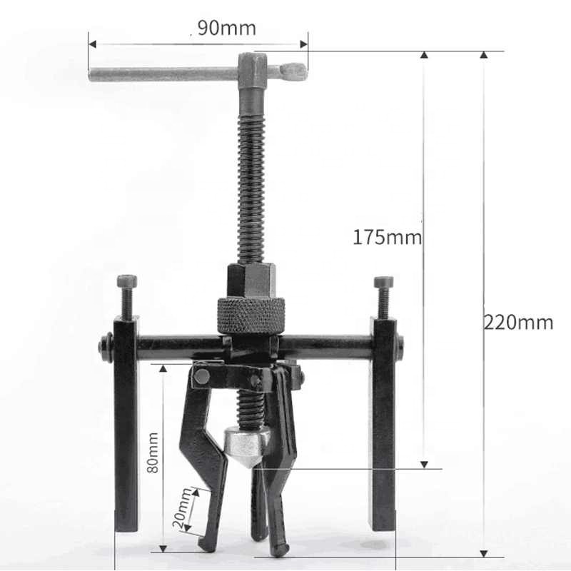 3-Jaw Inner Bearing Puller Gear Extractor Heavy Duty Automotive Machine Tool Kit Car Repair Tools
