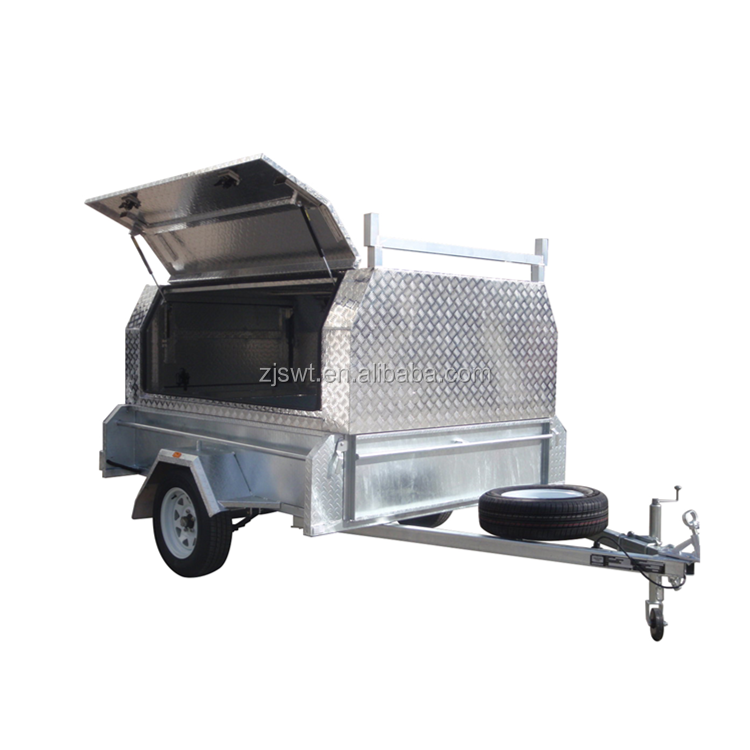 Galvanized 8x5 Canopy Tandem Trailer of Payload 1500KGS