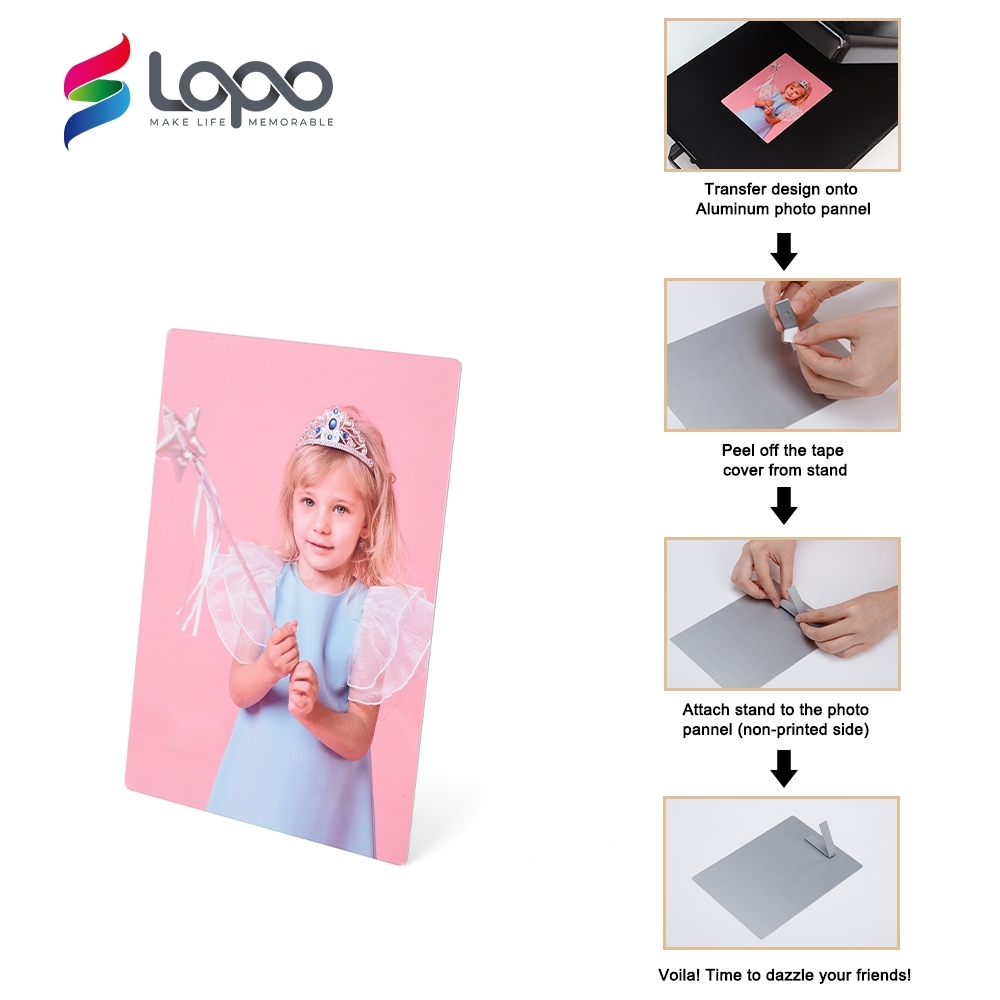 New Arrival Dye Sublimation Aluminum Blanks Rectangle White Diy Printing Metal 140*190*1Mm Sublimation Photo Panel Blanks