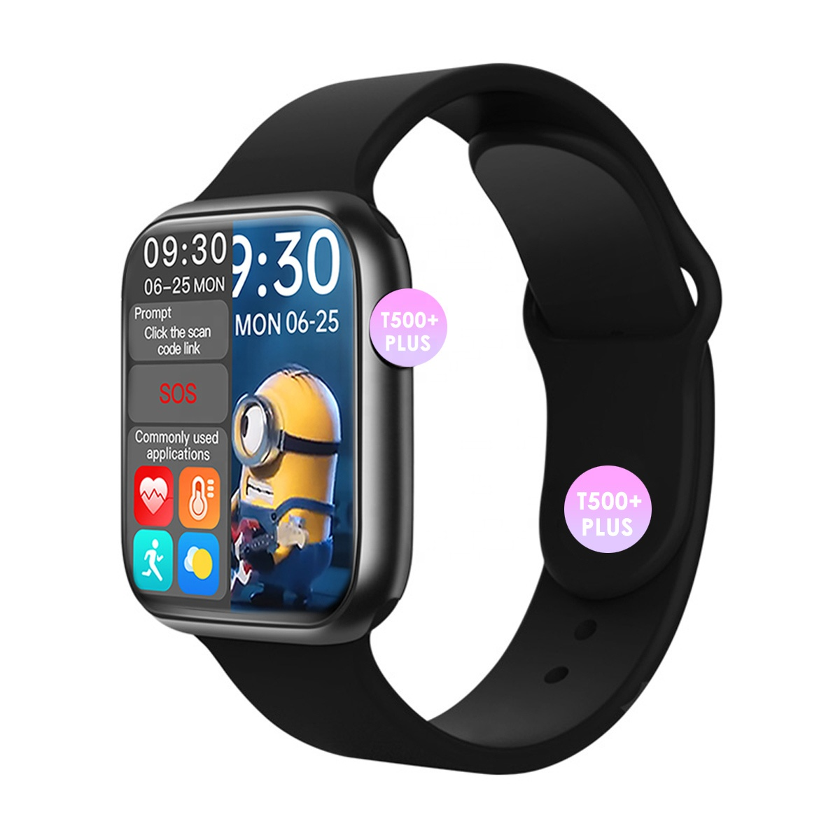 Смарт-часы T500 T500 + T500 Pro W26 T55 T900 Reloj Inteligente Hiwatch Series 6 браслет с пульсометром и тонометром 1,75 дюйма IPX67