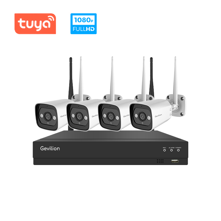 Gevilion 5MP 1080P 4CH wifi камера комплект с аудио поддержкой google home или amazon alexa tuya wifi комплект