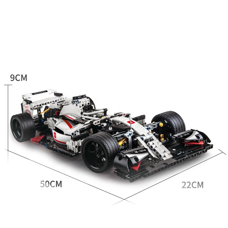 Source factory 1:10/16/18 RC kids toys cars giant building block toy car model F1 children's sports car building blocks toys