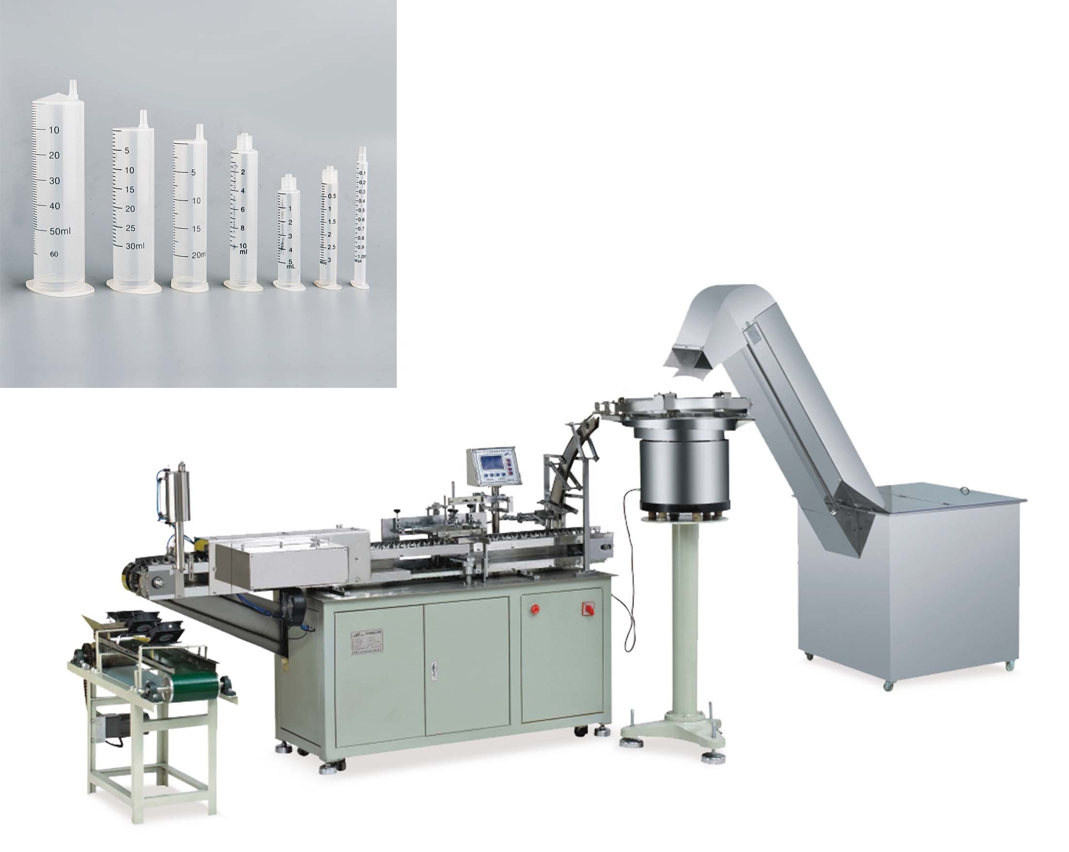 Syringe Automatic Round Screen Printing machine With Vibrating Material And Silo Universal Mold Cost-effective