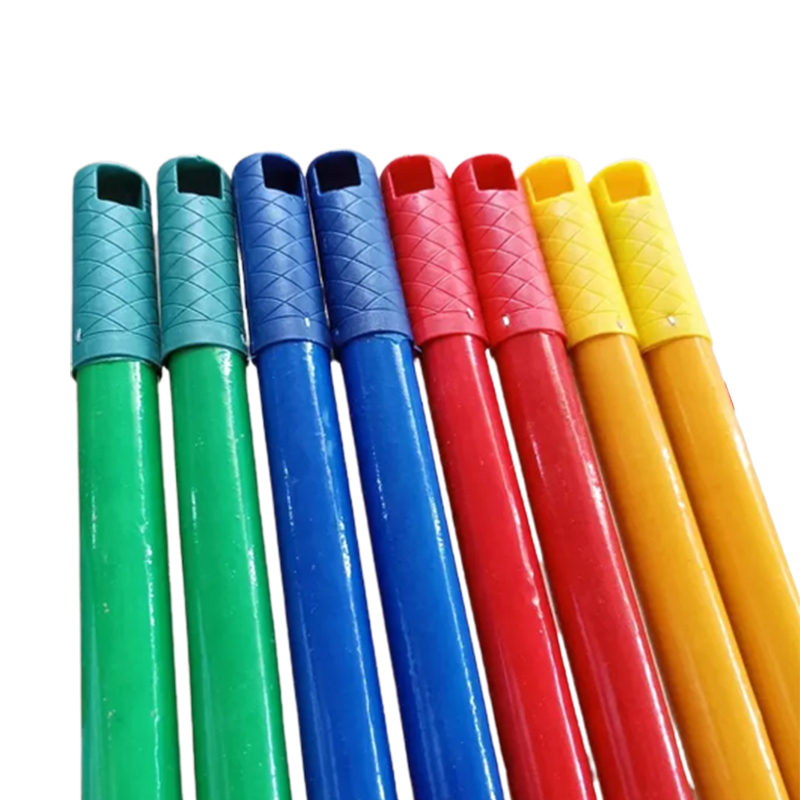 High Quality Wooden Broom Stick Machine Making Solid PVC Coated Cheap Wooden Mop Stick Broom Set