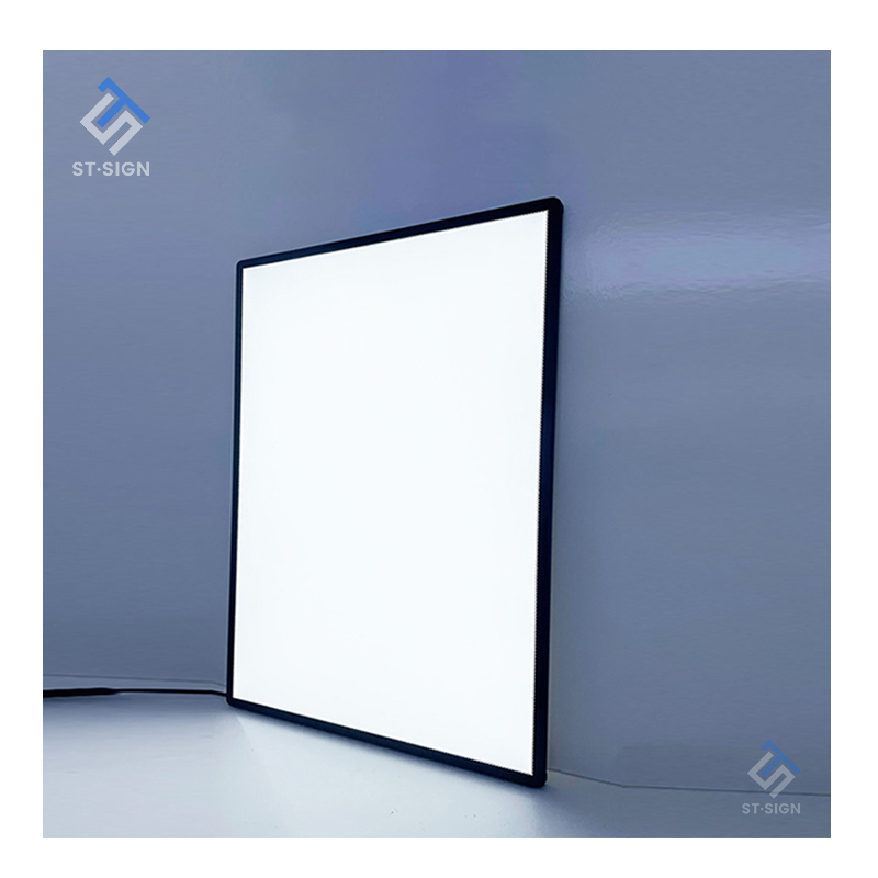 LED Slim Panel Light Box Rectangle Shape Square Advertising Frame Outdoor Poster Aluminium Sign Board Illuminated Signboard