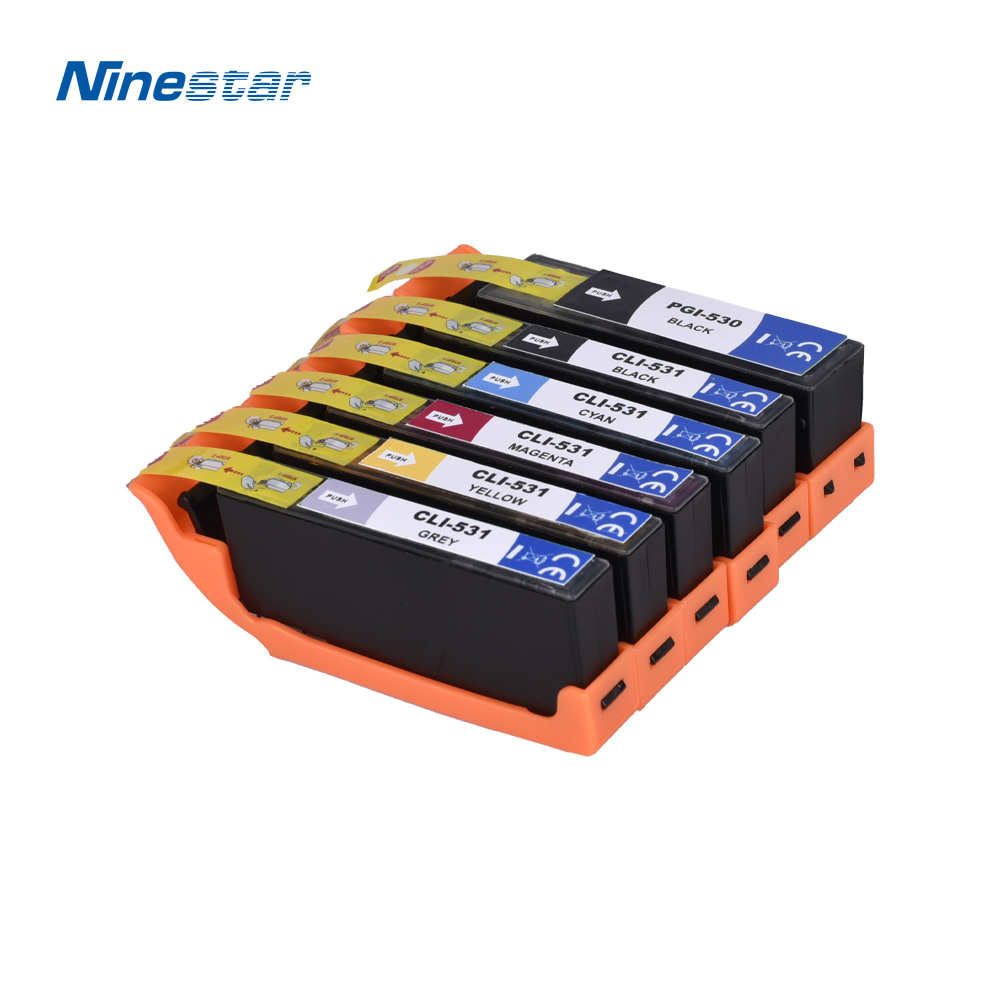 Full Set Of 6 Ink Cartridges Compatible For Canon PGI-530 CLI-531 Multipack - Full Set Of 6 Ink Cartridges