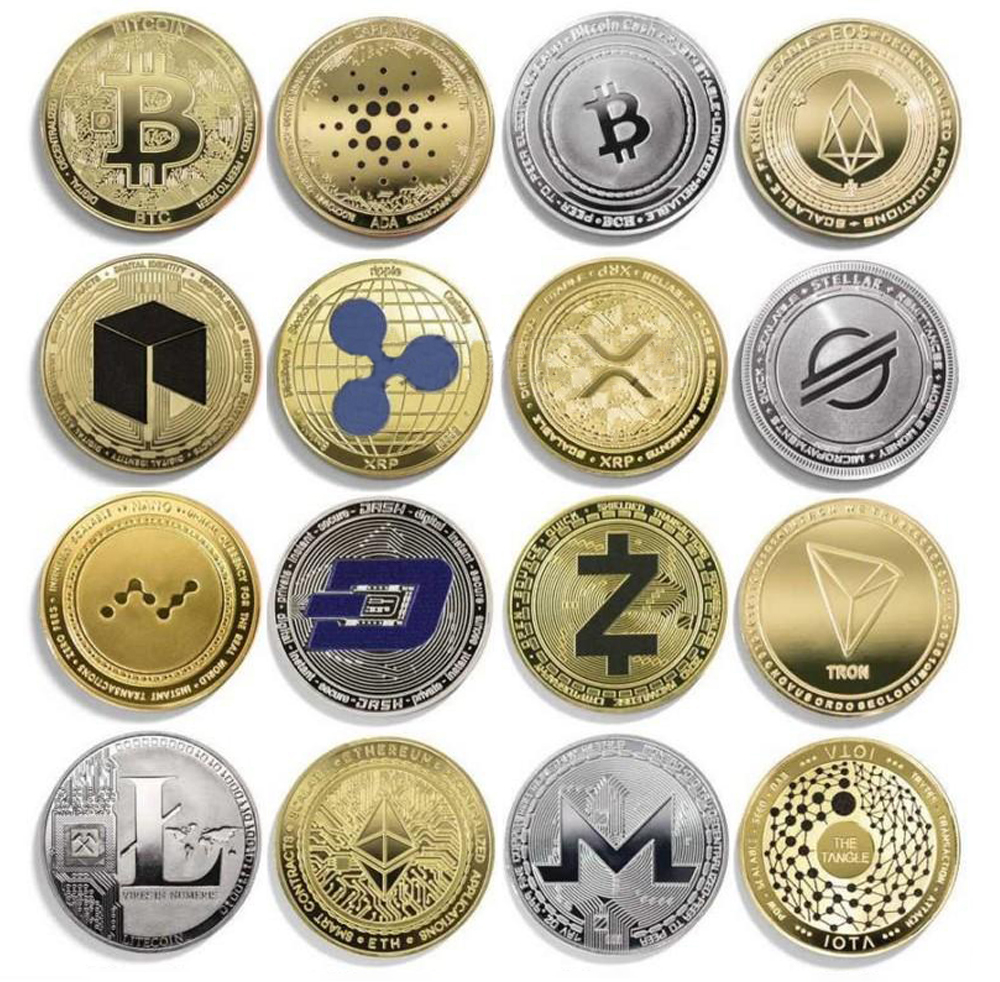 Wholesale Bitcoin Cash Cardano EOS NEO Pipple XRP Stellar Nano Dash Zcash Tron Litecoin Ethereum Monero IOTA Metal Bitcoin Coin