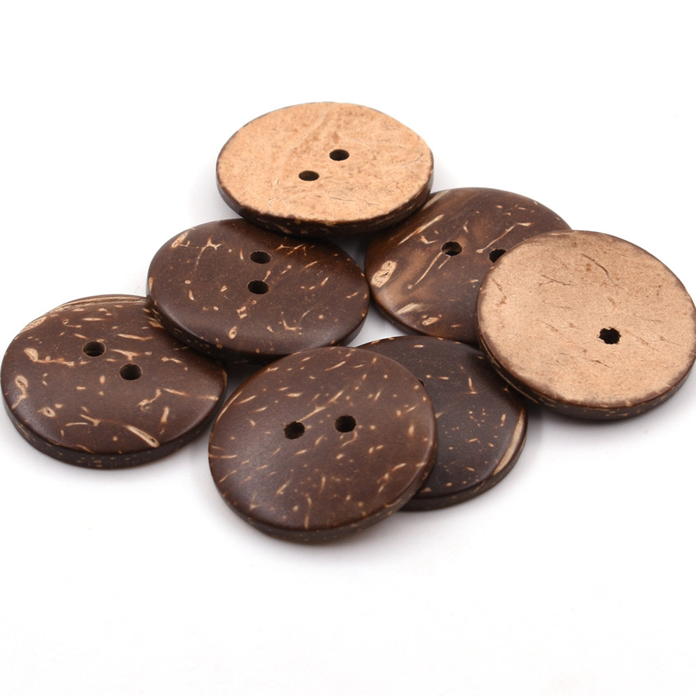 yiwu wintop wholesale price two hole round small size natural coconut shell button for shirt sweater