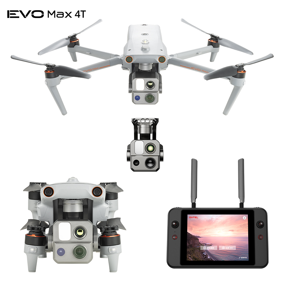 Дрон Autel EVO Max 4T, 20 км, трансмиссия 42 мин., горячая замена батарей, отображение карты помещения, термокамера Autel Robotic EVO Max 4T