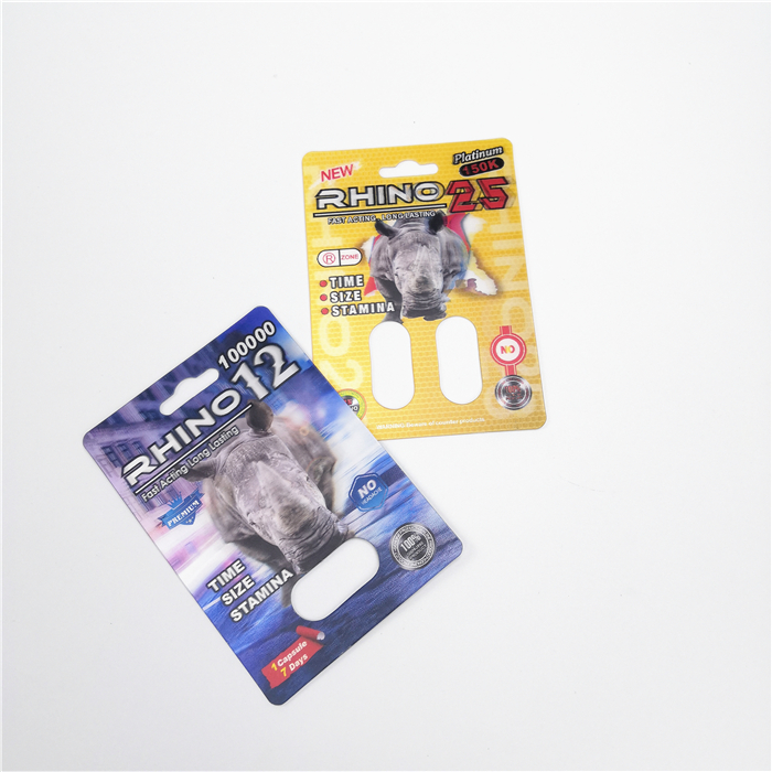 Индивидуальная упаковка для печати таблеток, бумажные карты Rhino 25-Platinum 150K Blue Rhino 12-100000 для мужчин, капсульные таблетки для усиления