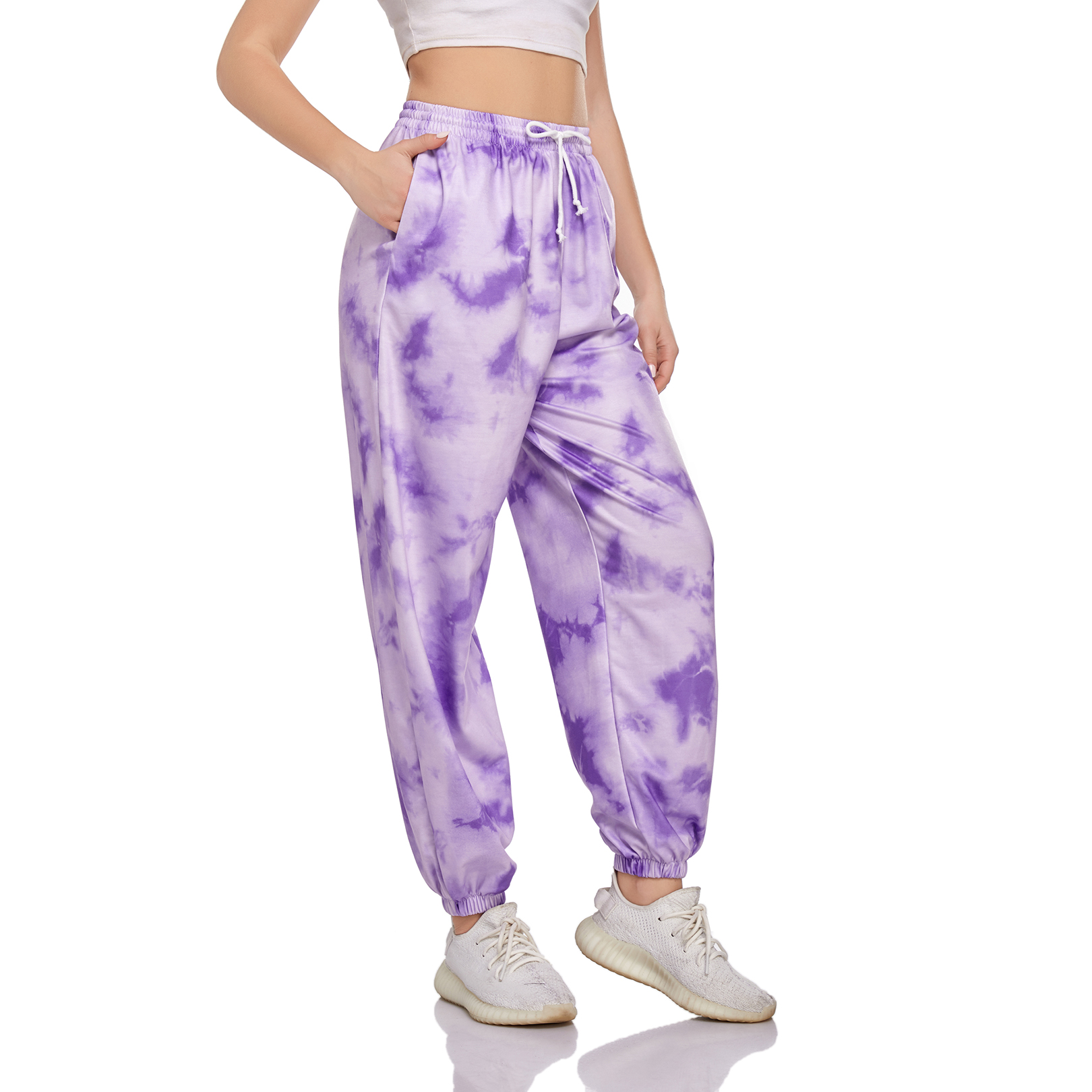 Wholesale Custom Autumn Winter Women Casual Tie Dye jogging pants