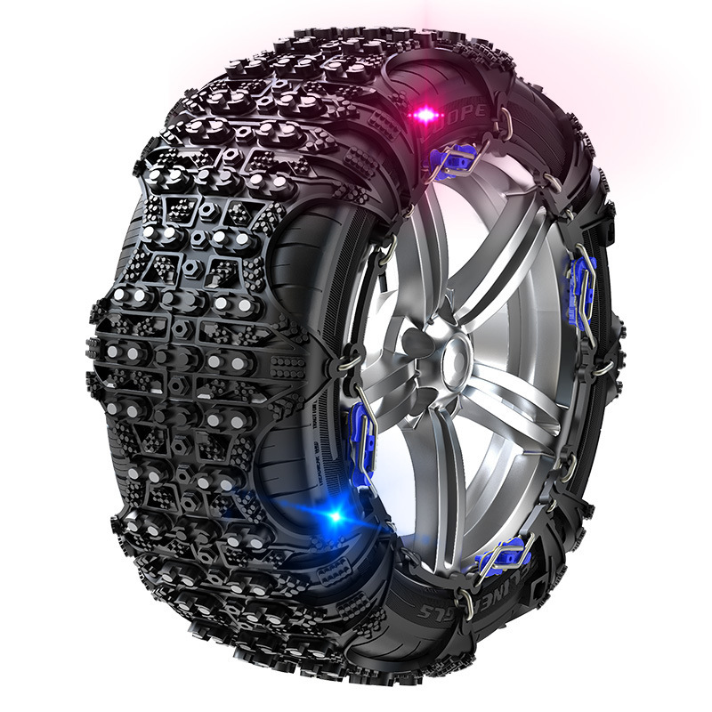 No need to jack the car tire snow chain, thicken the encrypted thermoplastic rubber TPU snow chain