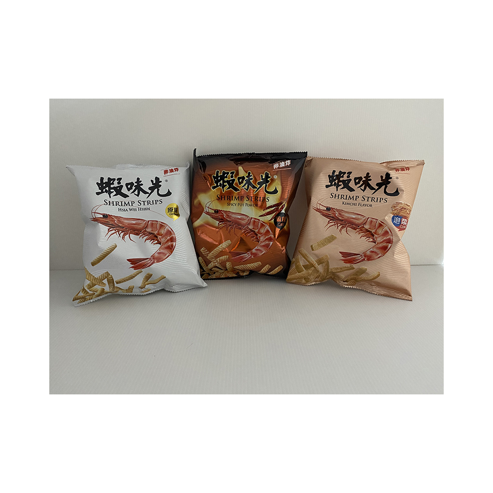 Популярные вкусные воздушные продукты, высококачественные крекеры креветок для путешествий и пикника
