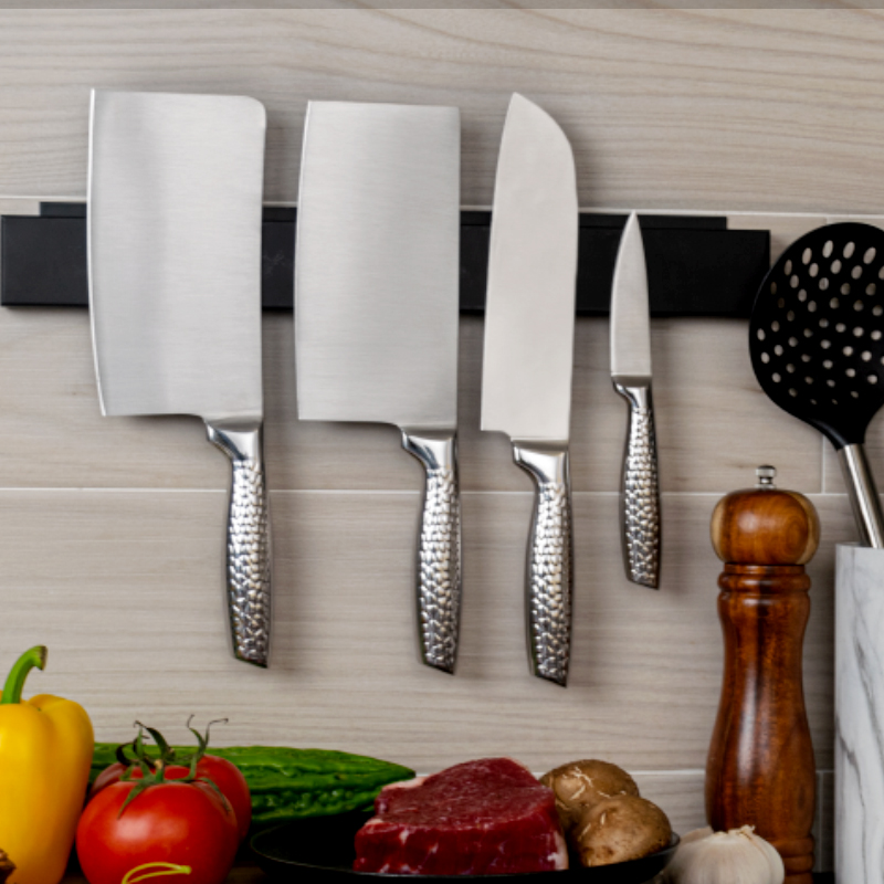 Wholesale 5 PCS Kitchen Cooking Meat Cutting Chef Knives S/S 430 Handle Stainless Steel Kitchen Knife Set