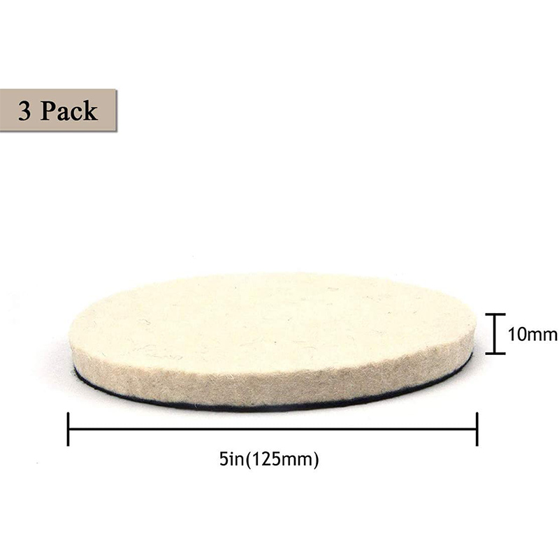 4 inch woolen felt wheel pad and 100% Wool Felt Buffing Wheels board for polishing the car