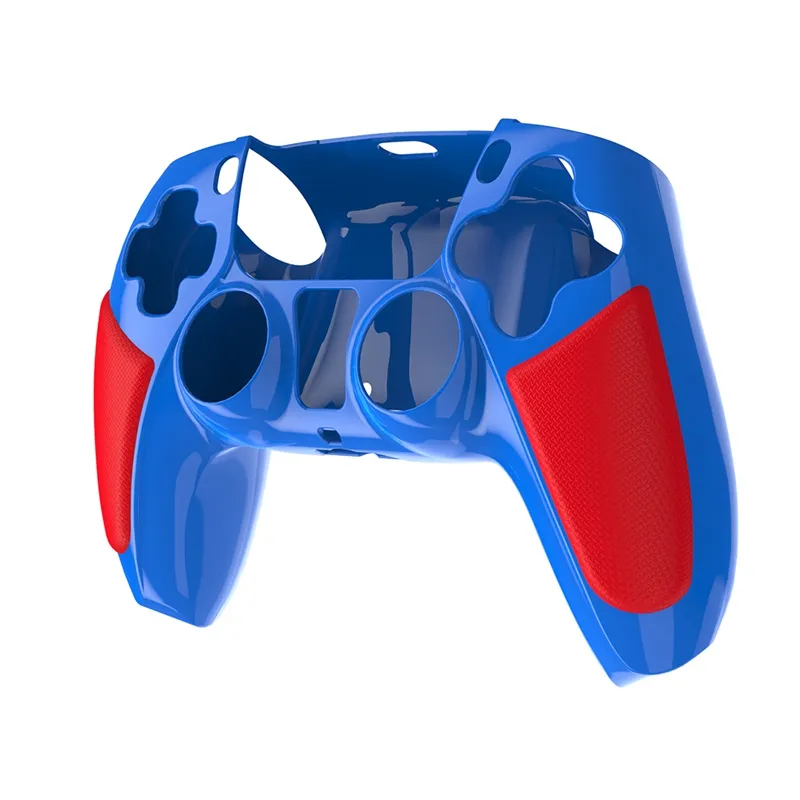 Double Color Effect Controller Silicone Cover Protective Skin Gamepad Silicone Case For PS5